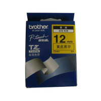 兄弟(brother)标签色带TZe-Z631 黄底/黑字 12mm 色带/碳带 彩色 原装正品