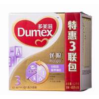 多美滋金装优阶幼儿配方奶粉3段1200g(3联包)盒装