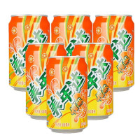 百事可乐 美年达(Mirinda) 橙味汽水 330mL*6听 六联包