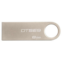 金士顿（Kingston）DTSE9 8GB USB2.0 金属U盘 可个性化定制logo/礼品U盘 8g u盘官方标配