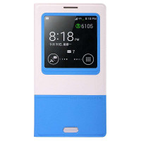 倍思 三星note3 格调智能保护套 蓝/白 蓝/白