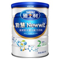 雅士利（Yashily）能慧金装较大婴儿配方奶粉2段(6-12个月）900g 进口奶源