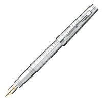 PARKER/派克 首席镀银白夹钢笔 墨水笔