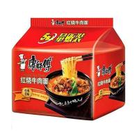 康师傅丰盛经典红烧牛肉五连包100g*5