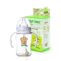 咪呢小熊握把宽口自动PPSU奶瓶200ml/7oz