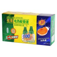 榄菊电热蚊香液无香无味型2瓶+无线加热器1个