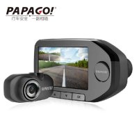 PAPAGO汽车行车记录仪 gosafe360 趴趴狗前后双镜头1296p高清夜视 汽车车载用品