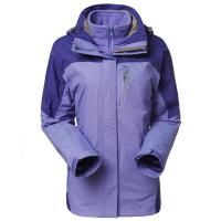 TAWB92214-7冰紫探路者女士套绒冲锋衣 冰紫 XXL