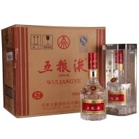 五粮液 52度 500ml*6 瓶箱装浓香型 白酒