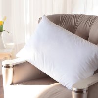迎馨家纺 枕头枕芯 超柔回弹舒眠纤维枕 柔软舒适助眠枕 白色 42*72cm