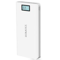罗马仕（ROMOSS）20000毫安 sense6PlusLCD显示屏版 白色 手机/平板智能移动电源/充电宝