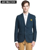 斜纹修身版双扣西服 JACKWALK E0143010钴蓝 钴蓝 S