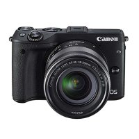 佳能(Canon) EOS M3 微单套机 (EF-M 18-55mm f/3.5-5.6 IS STM镜头) （黑）促销套装