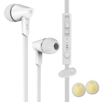 BYZ K35 白色 耳机入耳式 重低音 线控带麦 苹果手机电脑平板通用