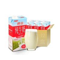 德国原装进口牛奶 德亚（Weidendorf）全脂纯牛奶 1L*12盒 整箱装