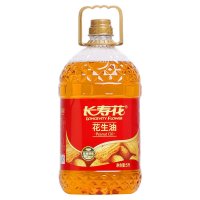 长寿花 物理压榨一级花生油5L食用油