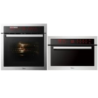 美的（Midea）嵌入式电烤箱+电蒸炉/蒸箱 绅士系列 TPN26MSS-SSL ET1065SS-80SE 触屏控制
