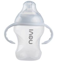 新贝 广口手柄PP奶瓶 240ml/只 婴儿奶瓶XB-8913