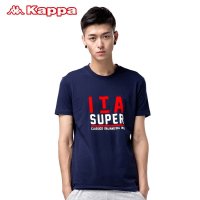 Kappa卡帕背靠背男运动休闲T恤 夏季男圆领短袖 K0412TD02 灰色 XXL