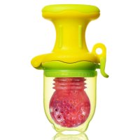 亲亲我(kidsme) 匙尚咀嚼辅食器（抗菌风琴式黄色L)