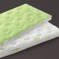 霖贝儿3D纯棉芦荟面料乳胶床垫儿童乳胶棕榈床垫婴儿床垫婴童床垫新生儿冬夏两用宝宝椰棕床垫 绿色 130*70
