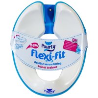 Pourty P2WB 儿童厕所板宝宝坐便器 儿童马桶圈马桶盖塑料座圈 （蓝色）