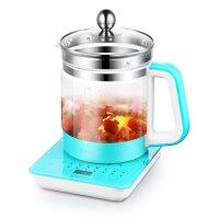 东菱(DonLim)DL-Y100蓝养生壶全自动多功能加厚玻璃花茶器电煎中药壶分体煮茶壶