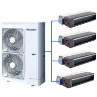 （GREE）格力新品家用中央空调小5匹 StarⅡ一拖四GMV-H112WL/H1全直流变频风管式中央空调