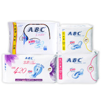 ABC夜用卫生巾 轻柔立围轻透薄网感棉柔280mm*8片 （含澳洲茶树精华）
