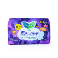 【日本原装进口】花王KAO乐而雅（laurier）夜用卫生巾S系列零触感瞬吸超薄绵柔300mm10片*2包