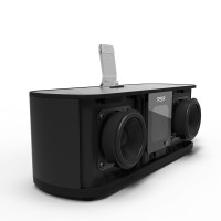 RSR DS30苹果音响底座iphoneiPhone11/X/8/ipad闪电接头手机充电蓝牙HIFI床头音响 黑色