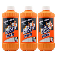 威猛先生(Mr Muscle) 管道通 三瓶装 500g*3 管道疏通剂 下水道 马桶 厕所疏通剂 新老包装随机发货