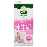 Arla爱氏晨曦 脱脂牛奶 1L×12 整箱装 德国进口 爱氏小粉奶