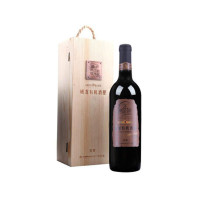 威龙红酒 有机酒田酒堡级优级干红葡萄酒 750ml(木盒装）