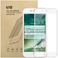 优加 iPhone7/8 钢化膜/手机膜/手机钢化膜/手机钢化膜苹果7/8手机贴膜3D曲面全覆盖玻璃膜 白色