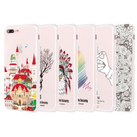ESCASE 苹果iPhone 7 Plus手机壳/保护壳/手机套 个性插画系列 男女通用款 随机