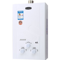 奇田(Qitian) 燃气热水器 JSQ12-6A-02铜 6升热水器 天然气
