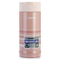 象印(ZO JIRUSHI)进口不锈钢真空保温保冷杯男女茶水杯子350ml SM-AFE35-PL 蕾丝粉色PL