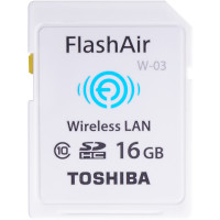 东芝（TOSHIBA）16G FlashAir 第三代无线局域网嵌入式SDHC存储卡(Class10)