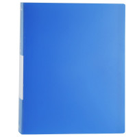 广博A3160 60页PP资料册2册 蓝色 透明文件册 文件套 文件夹 插页文件袋 多层文件袋 画册夹 资料夹 文件管理 蓝色