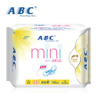 ABC卫生巾迷你巾亲柔立围日用超级薄190mm*8*6包组合 k53