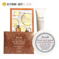 【苏宁超市】Fresh/馥蕾诗清新西柚果香沐浴露300ml+清新西柚果香身体乳300ml+小礼盒(洗护2件套)补水 保湿