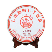 2017年八角亭 7590熟饼 熟茶 357克/饼