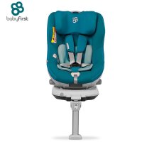 宝贝第一Babyfirst儿童汽车安全座椅0-4岁360度旋转 ISOFIX 企鹅萌军团3C认证 宝塔蓝