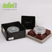 [苏宁自营]香木町(Shamood) 汽车香水 红木摆件 固体精油 四方来财 海洋清风味 香薰 红木色 改善车内环境 海洋清风