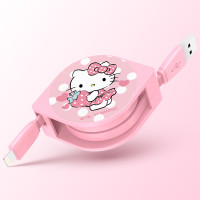 优加 Hello Kitty伸缩苹果数据线-简单爱