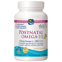 Nordic Naturals挪威小鱼孕妇产后DHA胶囊60粒/瓶（柠檬味）