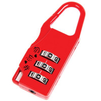 赛拓(SANTO) 0402 三码密码锁(颜色随机)锁具 行李箱锁 小锁铜锁芯 3码 通用型