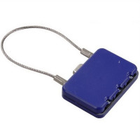 赛拓(SANTO) 0403 三位钢丝密码锁(颜色随机)挂锁 锁具 3码 通用型