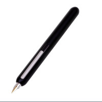 凌美(LAMY)焦点系列钢笔墨水笔磨砂黑汉漆14K金笔F尖 磨砂黑